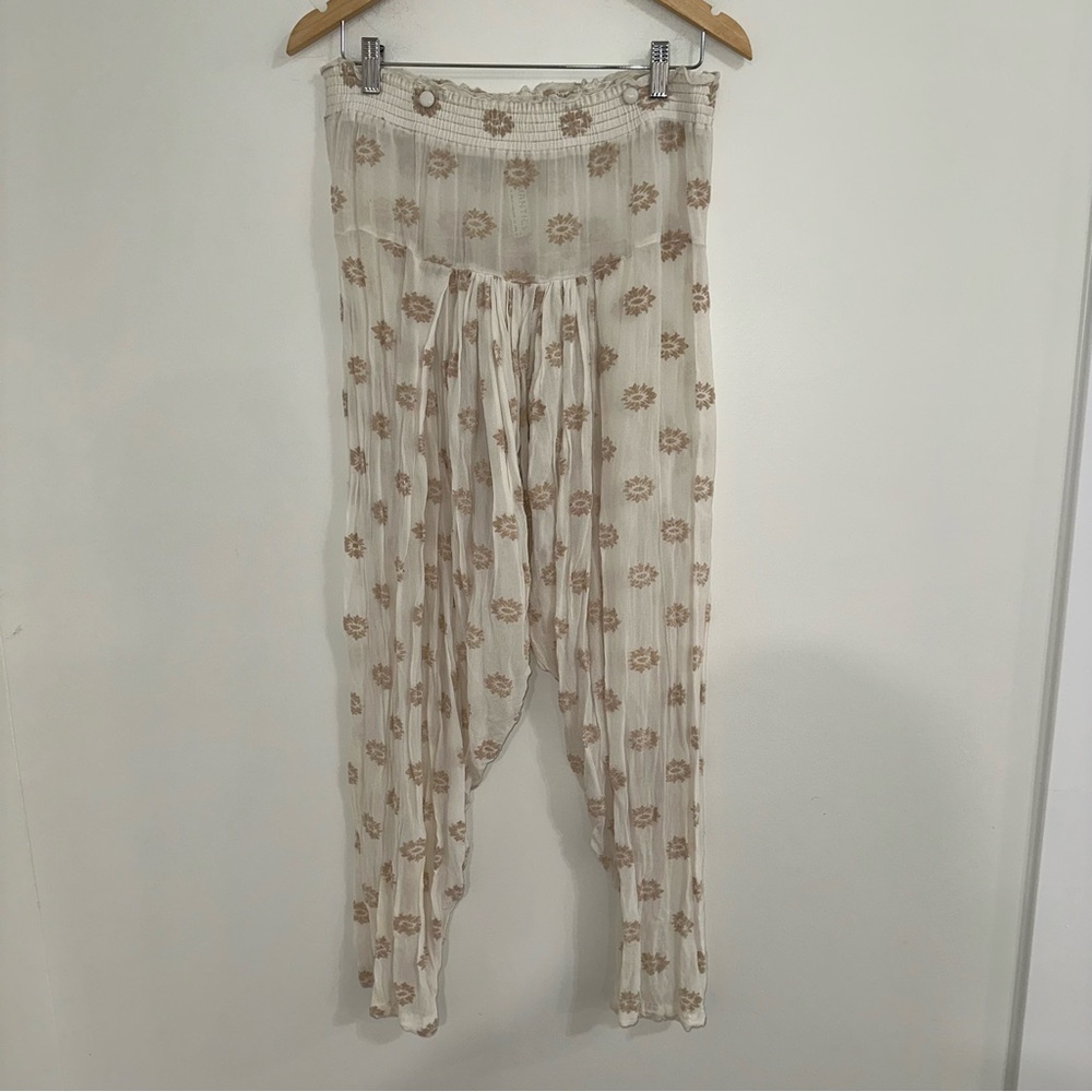 NWOT New Romantics Free People flowy harem pants sz S #B0X2/3